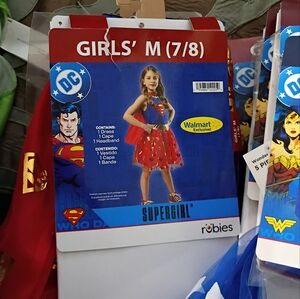 Rubie's Supergirl Costume for Kids - Red Dress with Blue Cape